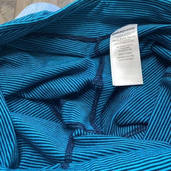 Patagonia blue striped leggings size medium - Picture 11 of 12